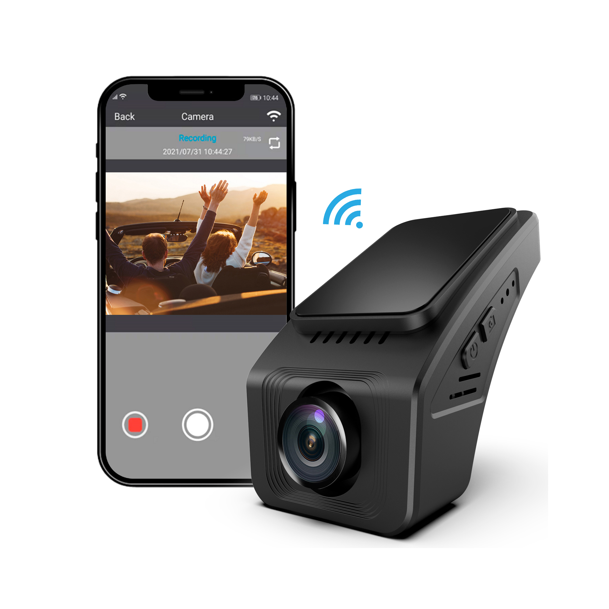 AX2V Car Dash Cam Front 1080P FHD WiFi Dash Camera for Cars